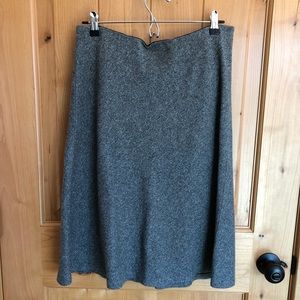 Loft Stretch Waist Cotton Flannel Skirt - M